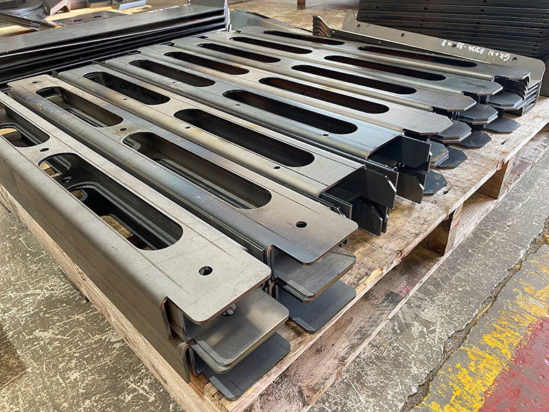 Angle clips and bent plates for structural steel supply